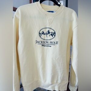 Jackson Hole Women's Soft Yellow Crew Neck Sweater